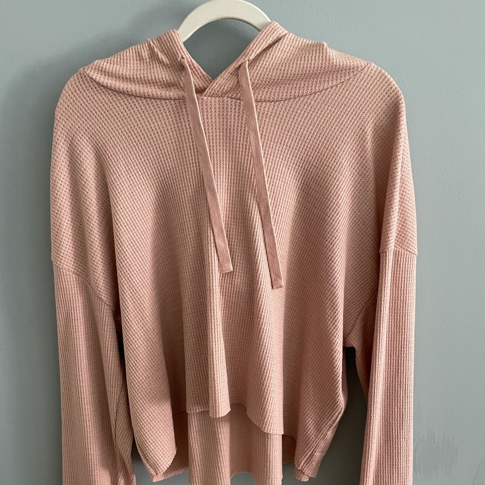Lightweight pink hoodie